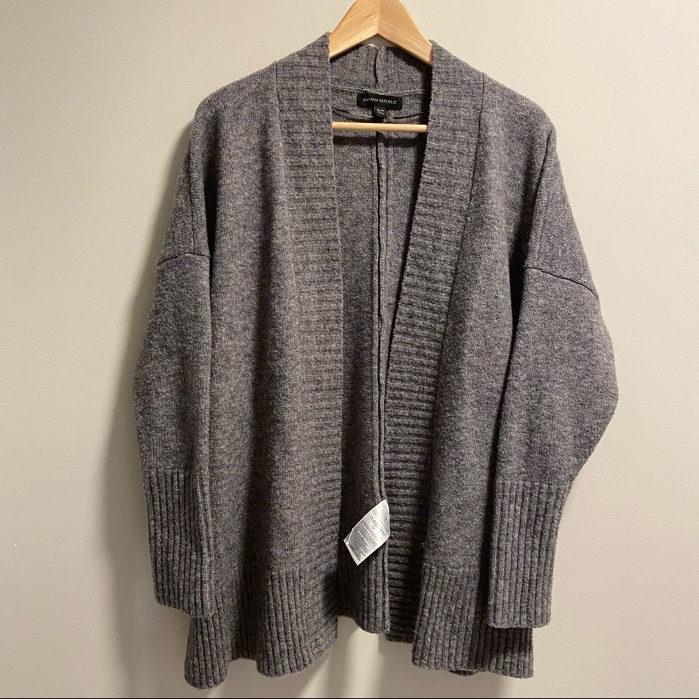 Banana Republic Merino Wool Cardigan Grey